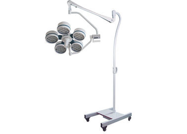 Lámpara médica Shadowless móvil del examen de la luz OT del LED con el brazo y los echadores de la primavera